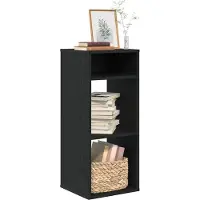 vidaXL Boekenkast 34x31x80 cm bewerkt hout zwart