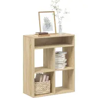 vidaXL Boekenkast 66x31x80 cm bewerkt hout sonoma eikenkleurig