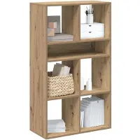 vidaXL Boekenkast 66x31x112 cm bewerkt hout artisanaal eikenkleur