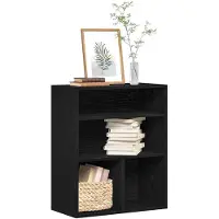 vidaXL Boekenkast 60x30x71,5 cm bewerkt hout zwart