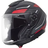 Schuberth J2 Sigma jethelm Mat/Zwart/Rood/Antraciet 63 unisex