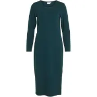 Vila Jurk Viarmerone L/s Long Dress - Noos 14086115 Ponderosa Pine Dames Maat - S