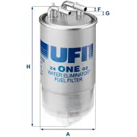 Ufi 24.ONE.02 Brandstoffilter