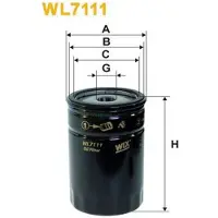 WIX FILTERS WL7111 Oliefilter