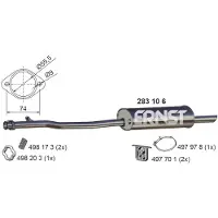 ERNST 283106 Einddemper