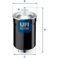 Ufi 31.500.00 Brandstoffilter