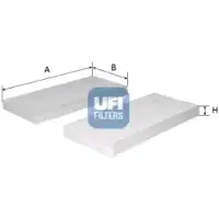 Ufi 53.239.00 Interieurfilter