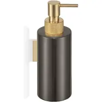 DECOR WALTHER Zeepdispenser Club WSP 3 Wandmodel Mat Donker Metaal Mat Goud