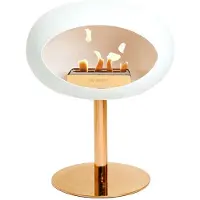 Le Feu Biohaard Wit Ground Steel Low - Roségoud