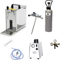 Ich-zapfe Complete Set - Biertap PYGMY 25, 1-kraans, 35 liter/uur - met Luchtcompressor, Adapter 5L - Droogkoeler, Thuistap, Bierkoeler