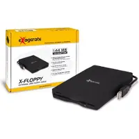 Hamlet XFDUSB externe USB-diskette-aansluiting, USB 1.1, 12 Mbit/s, compatibel met Windows 1998/2000/ME/XP en Mac OS 8.6+, 245 g, 101 x 155 x 17 mm, 1,44 MB