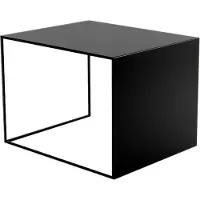 Livin24 Bijzettafel Gianni metaal zwart 40 cm hoog