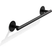 DECOR WALTHER Handdoekstang Basic 38 cm Zelfklevend Black Matt
