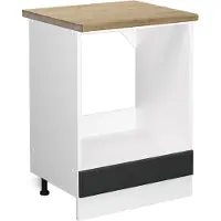 Vicco R-Line Ovenombouwkast – 60 cm, WB Eik Antraciet landhuis