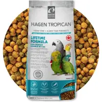 Tropican Lifetime Formula 820gr Papegaaienvoer - Voer Grijze Roodstaart - Voer Ara -