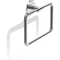 DECOR WALTHER Handdoekring Basic 21 cm Zelfklevend Chrome