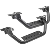 Go Rhino Dominator Extreme D6 SideSteps - Tex Blk - 4in Drop Down Steps (Pair)