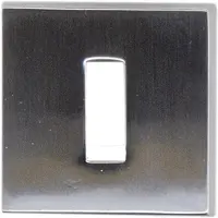 HDD pro Sleutelplaatje Square 48 Mm Inox Look