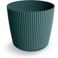 Prosperplast Plantenpot/bloempot Buckingham - kunststof - zeeblauw - 39 x 34 cm - Plantenpotten