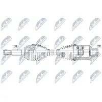 NTY NPW-CH-076 Aandrijfas