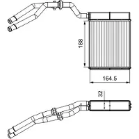 Valeo Kachelradiateur, interieurverwarming 811515