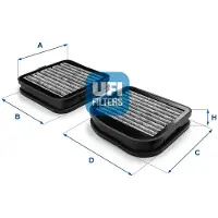 Ufi 54.141.00 Interieurfilter
