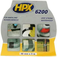 Hpx Pantsertape | Zwart | 48mm x 5m - CS5005 | 24 stuks CS5005