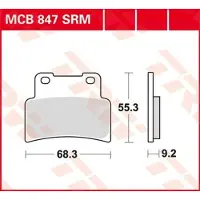 TRW MCB847SRM Remblokken