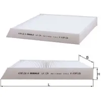 MAHLE ORIGINAL KX 266D Brandstoffilter