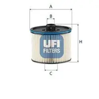 Ufi 26.195.00 Brandstoffilter