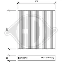 Diederichs DCI0198 Interieurfilter