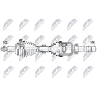 NTY NPW-TY-153 Aandrijfas