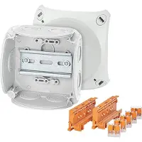 Hensel DK 0404 W Aftakkast (l x b x h) 104 x 104 x 70 mm Grijs IP66 5 stuk(s)