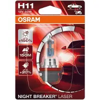 Osram H11 Pgj19-2 12v-55w Night Breaker Laser Blister Gloeilamp