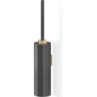 DECOR WALTHER WC Borstel Club WBG Wandmodel Mat Donker Metaal Mat Goud