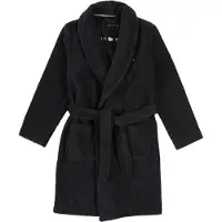 Tommy Hilfiger badjas donkerblauw Jongens/Meisjes Katoen Sjaalkraag Backprint - maat 116/122