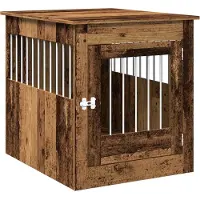 vidaXL Hondenkennel in meubelstijl, met een uitstraling van oud hout, 64,5 x 80 x 71 cm