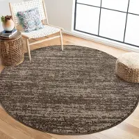 Muratap Relax oslo laagpolig effen vloerkleed rond modern tapijt bruin- 300 cm