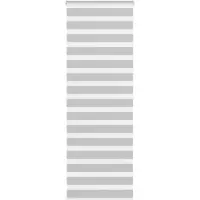 vidaXL Zebra rolgordijn 80x200 cm stofbreedte 75,9 cm lichtgrijs