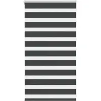 vidaXL Zebra rolgordijn 70x100 cm stofbreedte 65,9 cm zwart