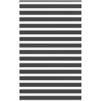 vidaXL Zebra rolgordijn 140x200 cm stofbreedte 135,9 cm zwart