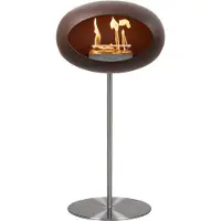 Le Feu Ground Steel - Mocca/Stainless Steel/Stainless Steel - 80cm