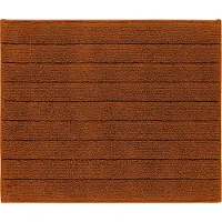 Casilin Badmat Antislip 50x60cm Luca - Waterabsorberende Badkamermat - Wasbaar en Sneldrogend - Voor Douche en Bad - 100% Katoen - Rechthoek - Oranje