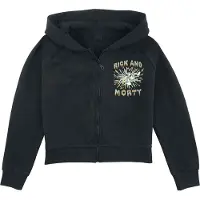Rick And Morty Jas met capuchon - Kids - Splash - 140 tot 176 - voor Kinderen - zwart | Maat 176