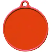 Combicraft kunststof labelhouders 42,5x50mm rood - per 10 stuks