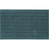 Casilin Badmat Antislip 60x100cm Luca - Waterabsorberende Badkamermat - Wasbaar en Sneldrogend - Voor Douche en Bad - 100% Katoen - Rechthoek - Blauw