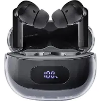 Intenso Buds Plus T310AE schwarz In Ear headset Bluetooth Stereo Zwart Noise Cancelling Oplaadbox, Indicator voor batterijstatus, Touchbesturing Mobiele
