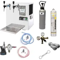 Ich-zapfe Sodawater - Bruiswater - Koeler - AS-45, 2 kraans