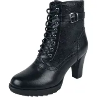 Gothicana by EMP - Gothic Hoge hak - Lace-Up Boots With Ornaments - EU37 tot EU41 - voor Vrouwen - zwart | Maat 39