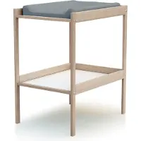 WEBABY Verschoontafel met 1 plank in hout Beuken onbewerkt